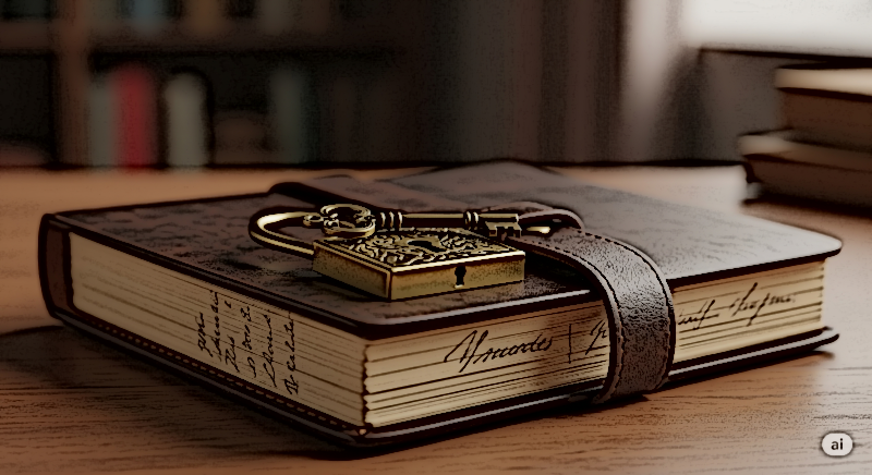 鍵付きノート画面のイメージ